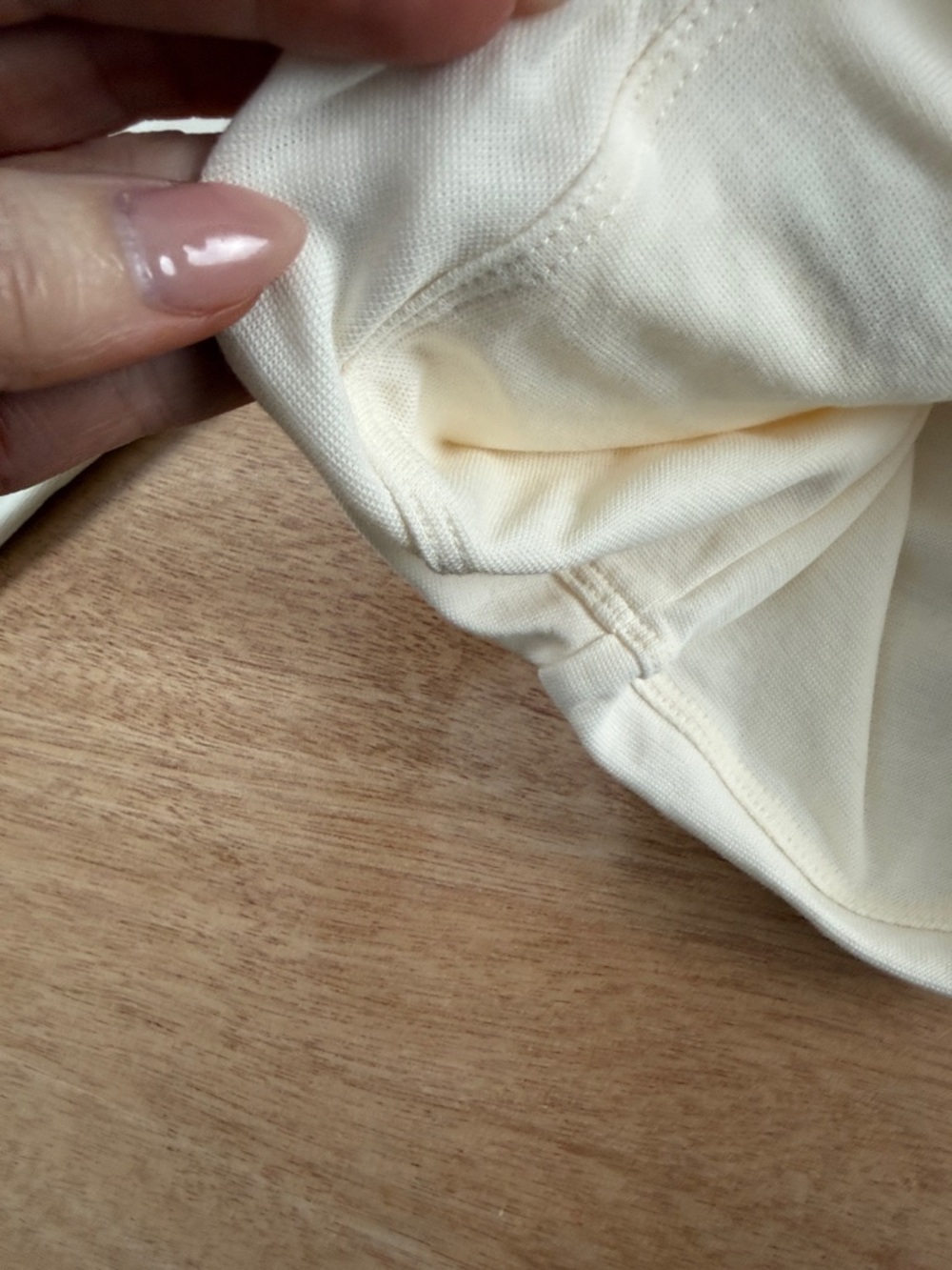 lululemon athletica Cream Ruched Center Long Sleeve Crop Top - Picture 12 of 12